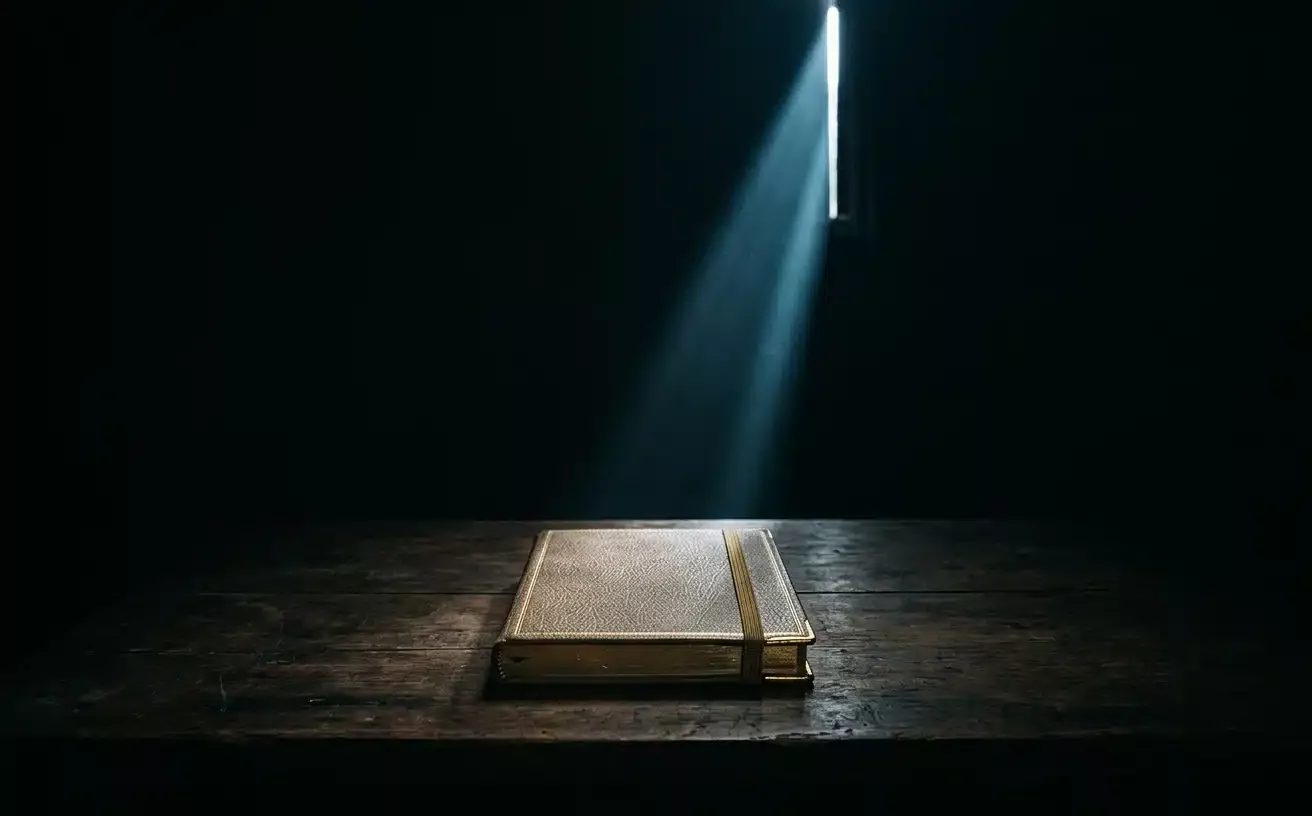 journal de gratitude fermé, symbole d'une pratique incomplète