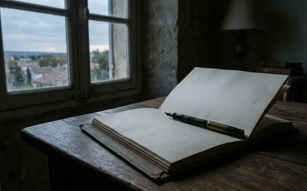 Page blanche d'un carnet : quand on ne trouve pas ses mots pour prier